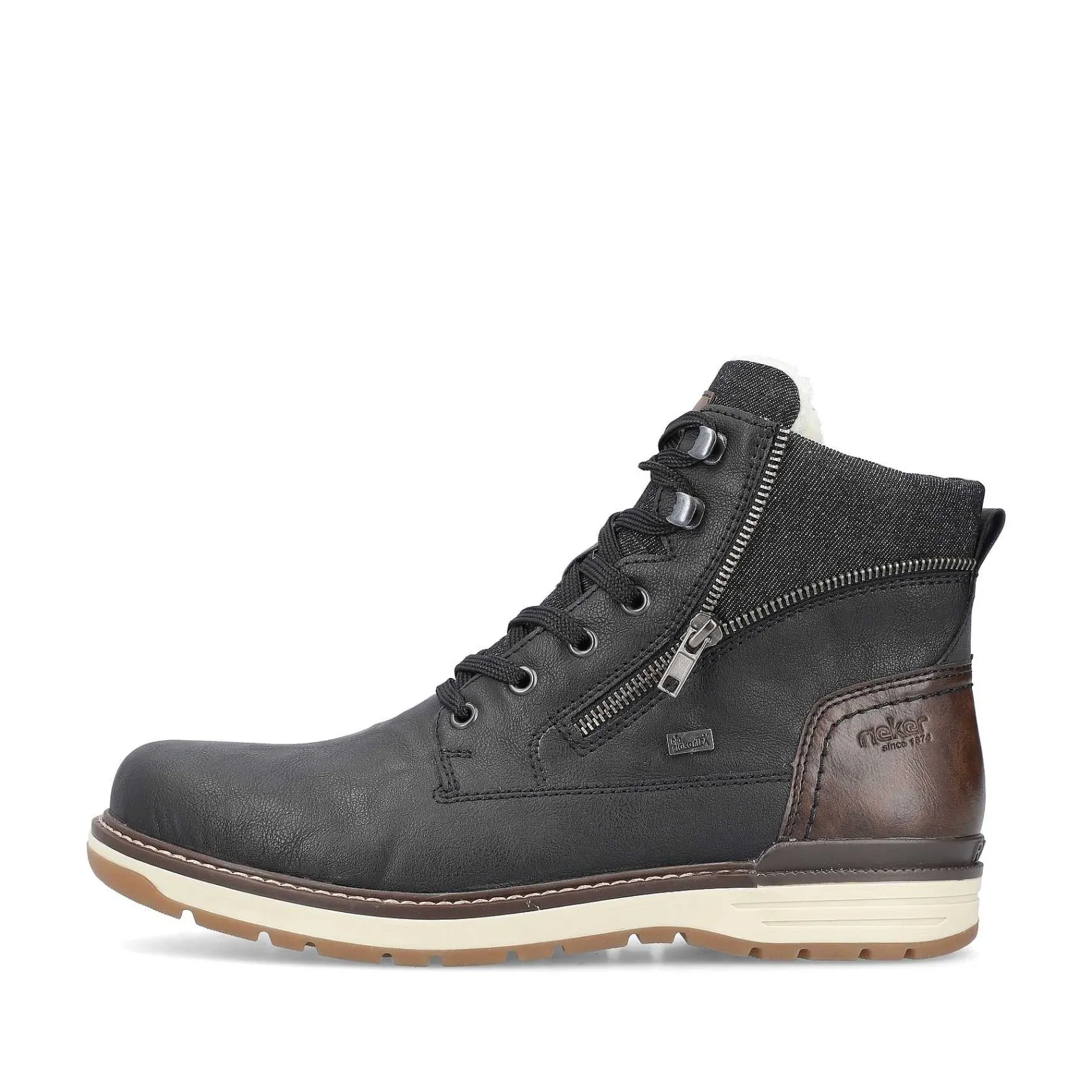 Men'S Corded Boots Night Black Men'S Boots