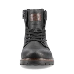 Best Men'S Corded Boots Deep Black Men'S Boots
