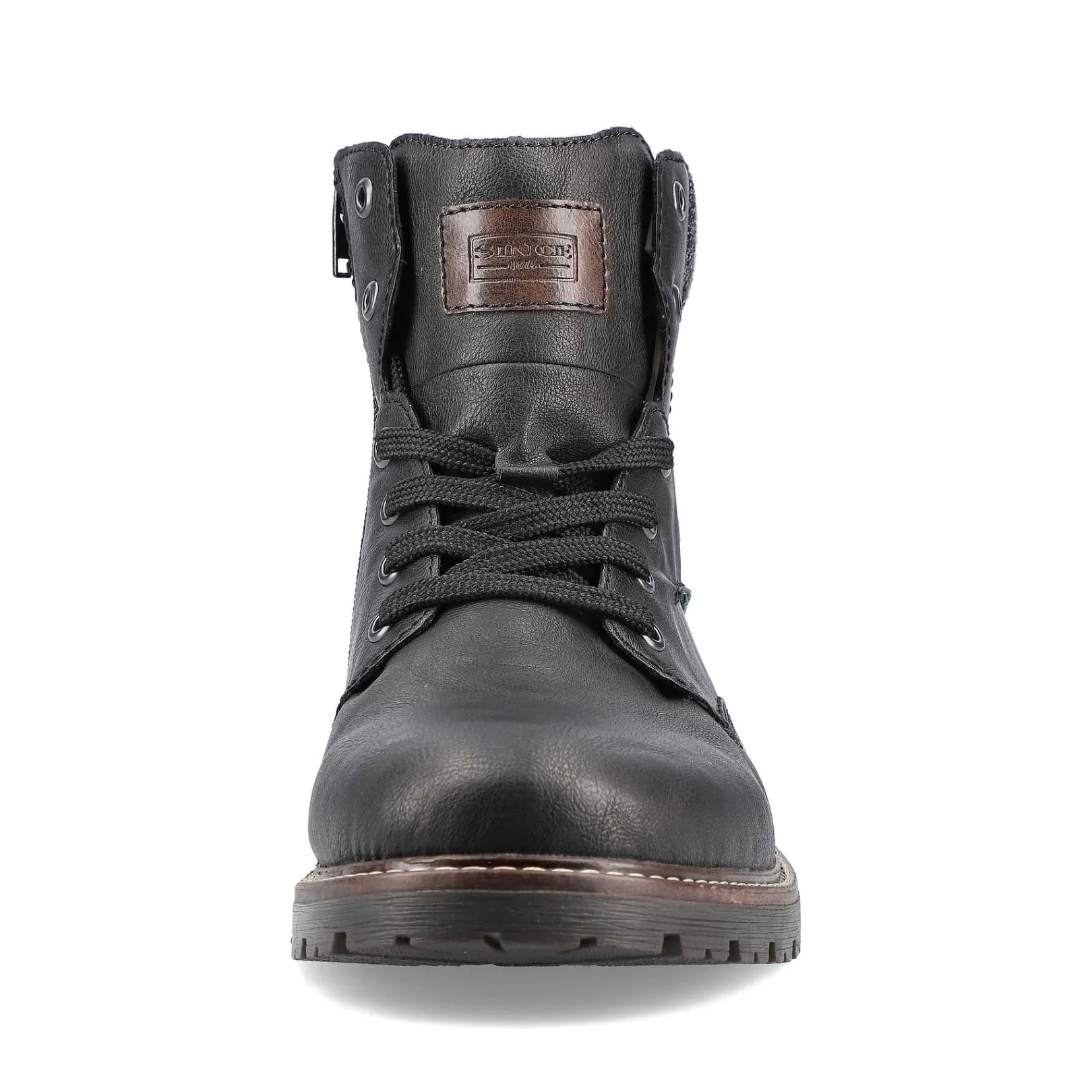 Best Men'S Corded Boots Deep Black Men'S Boots