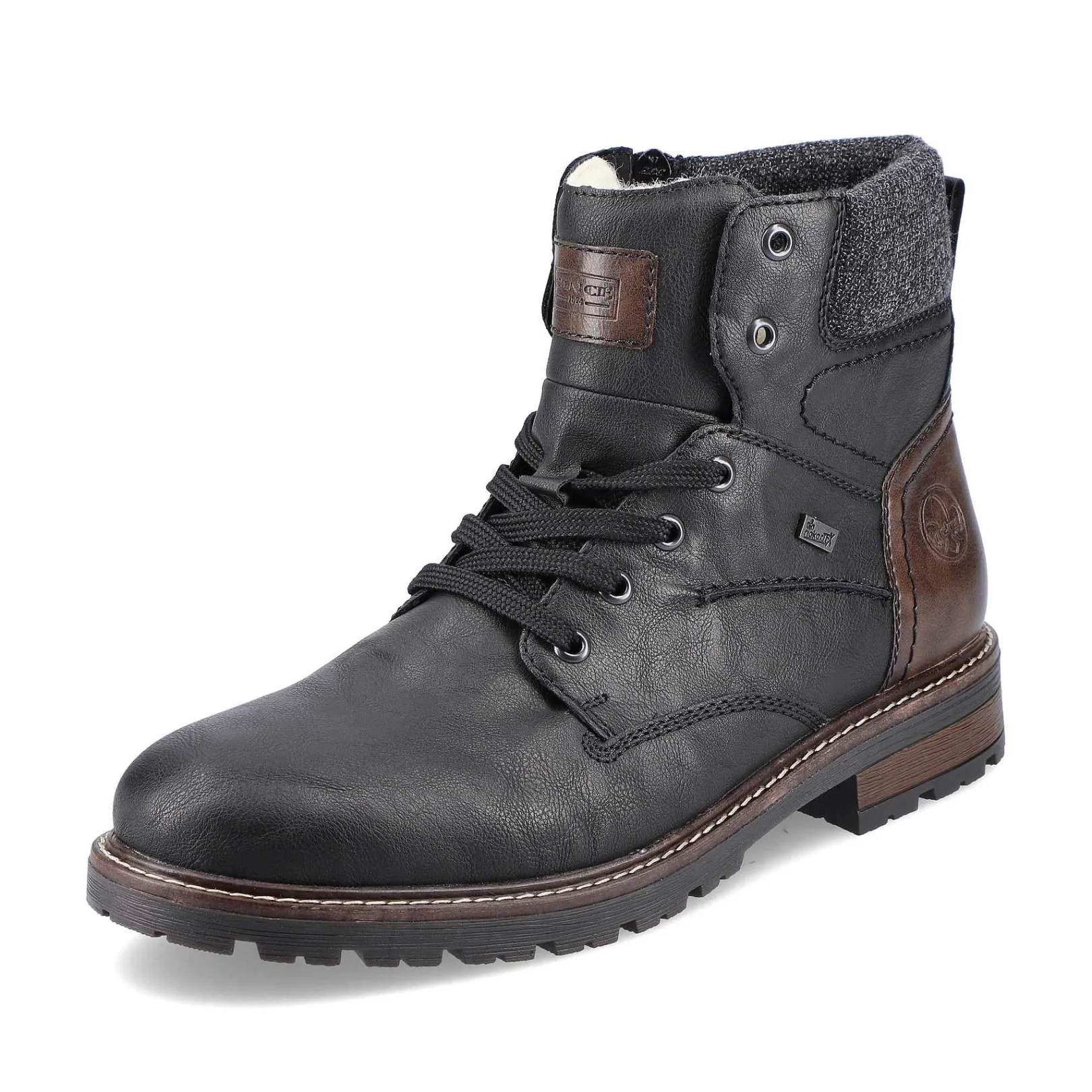 Best Men'S Corded Boots Deep Black Men'S Boots