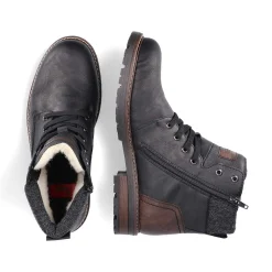 Best Men'S Corded Boots Deep Black Men'S Boots