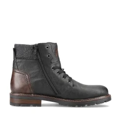 Best Men'S Corded Boots Deep Black Men'S Boots