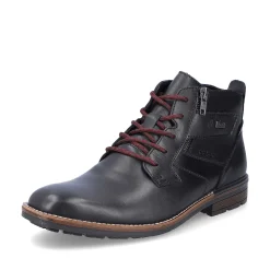 Discount Men'S Corded Boots, Glossy Black Men'S Boots