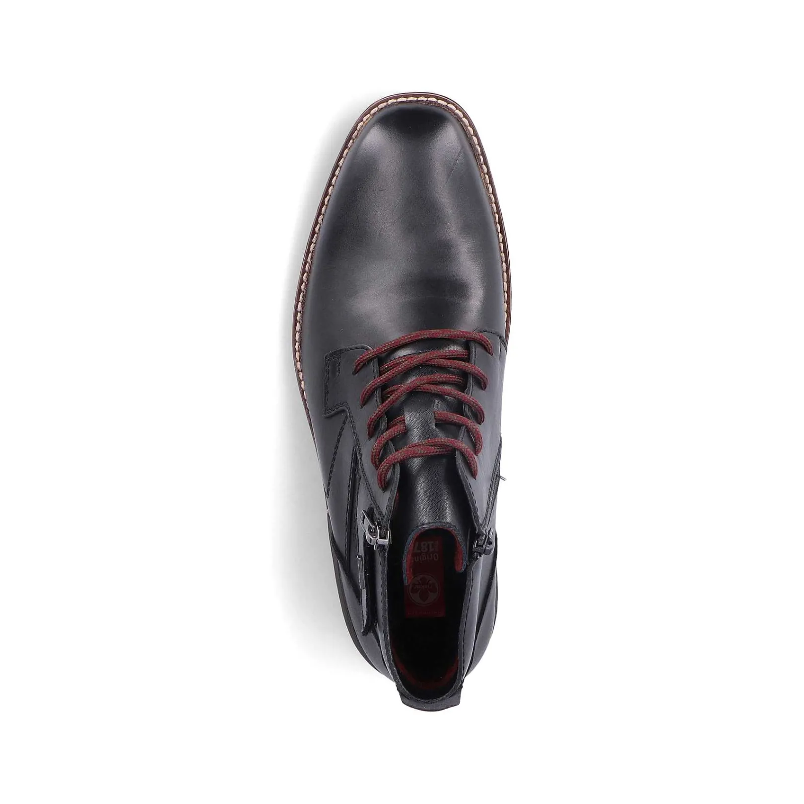 Discount Men'S Corded Boots, Glossy Black Men'S Boots