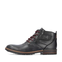 Discount Men'S Corded Boots, Glossy Black Men'S Boots
