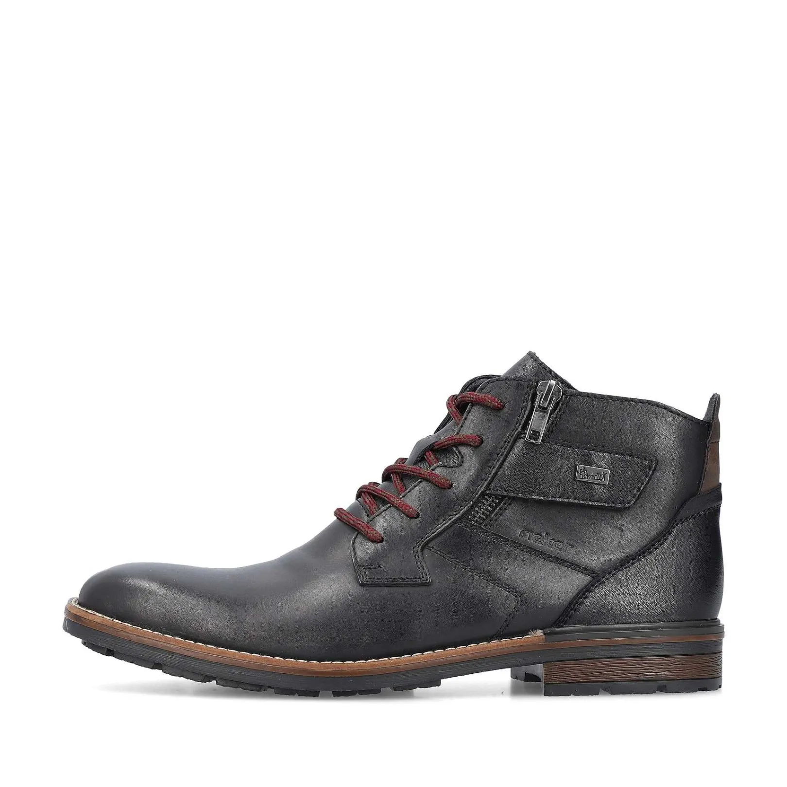 Discount Men'S Corded Boots, Glossy Black Men'S Boots