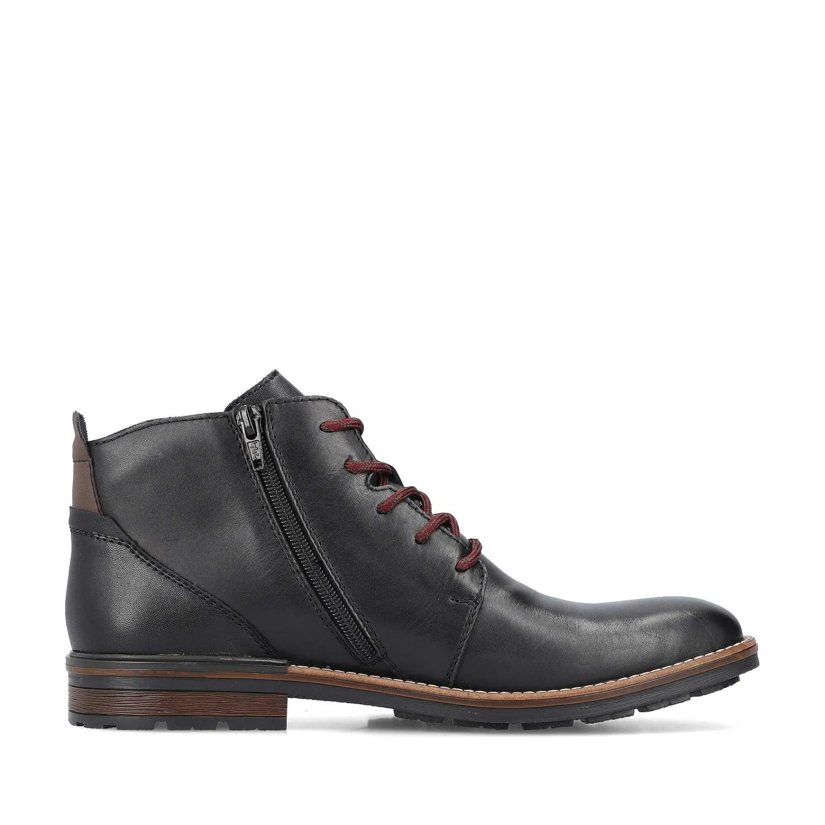 Discount Men'S Corded Boots, Glossy Black Men'S Boots