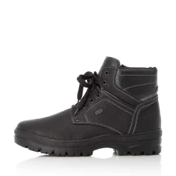 Best Men'S Corded Boots Deep Black Men'S Boots