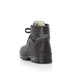 Best Men'S Corded Boots Deep Black Men'S Boots