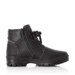 Best Men'S Corded Boots Deep Black Men'S Boots