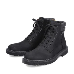 Sale Men'S Corded Boots Deep Black Men'S Boots