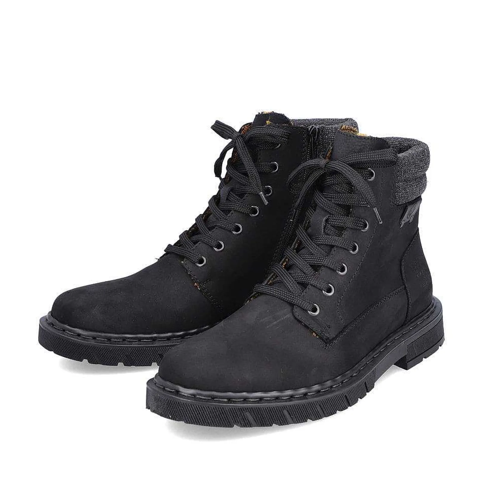 Sale Men'S Corded Boots Deep Black Men'S Boots
