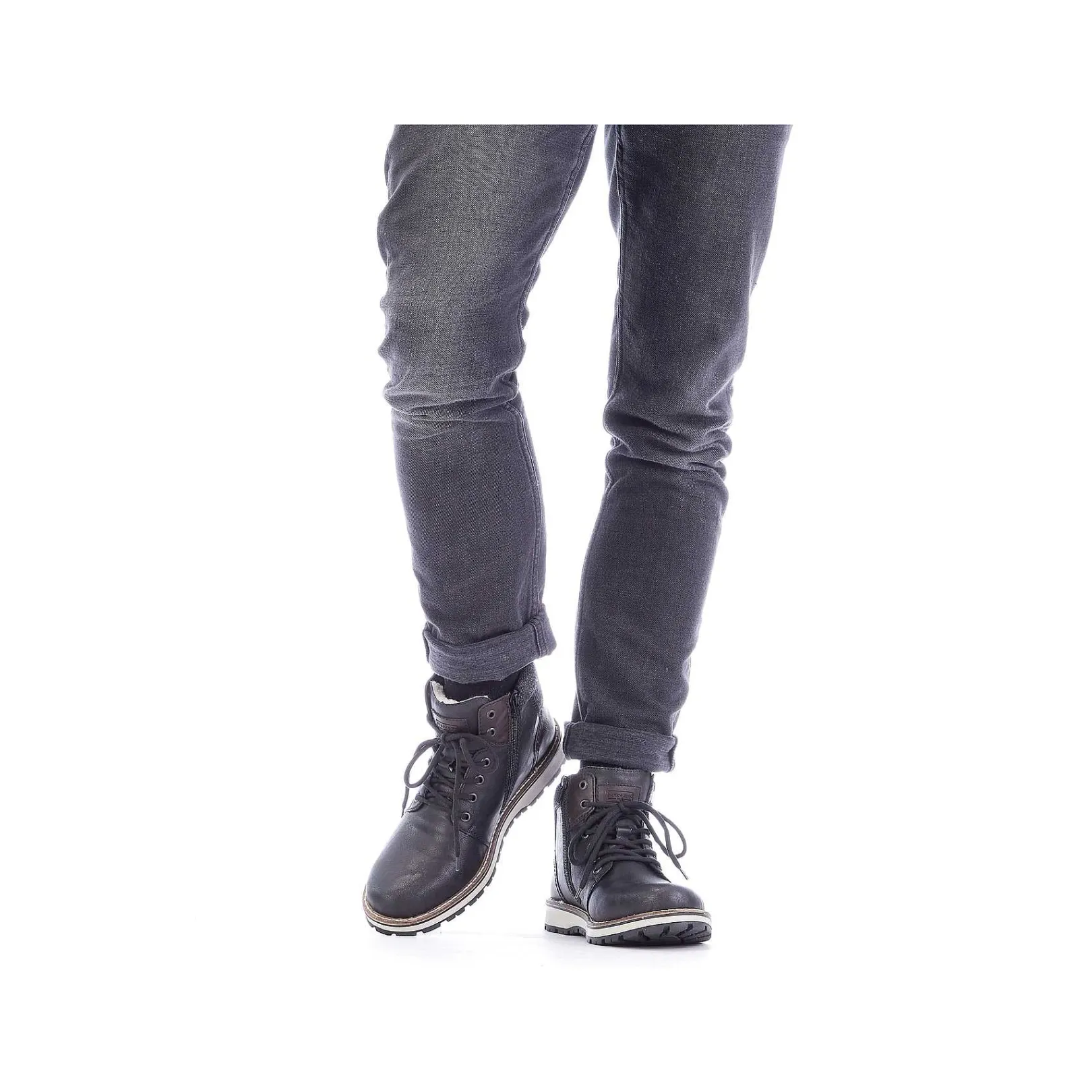 Clearance Men'S Corded Boots Asphalt Black Men'S Boots