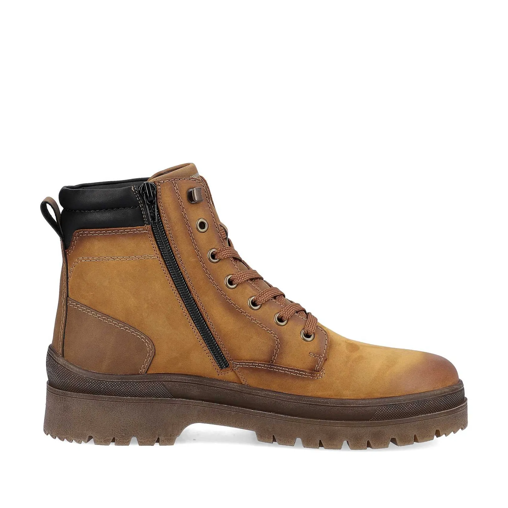 New Men'S Corded Boots Wood Brown Men'S Boots