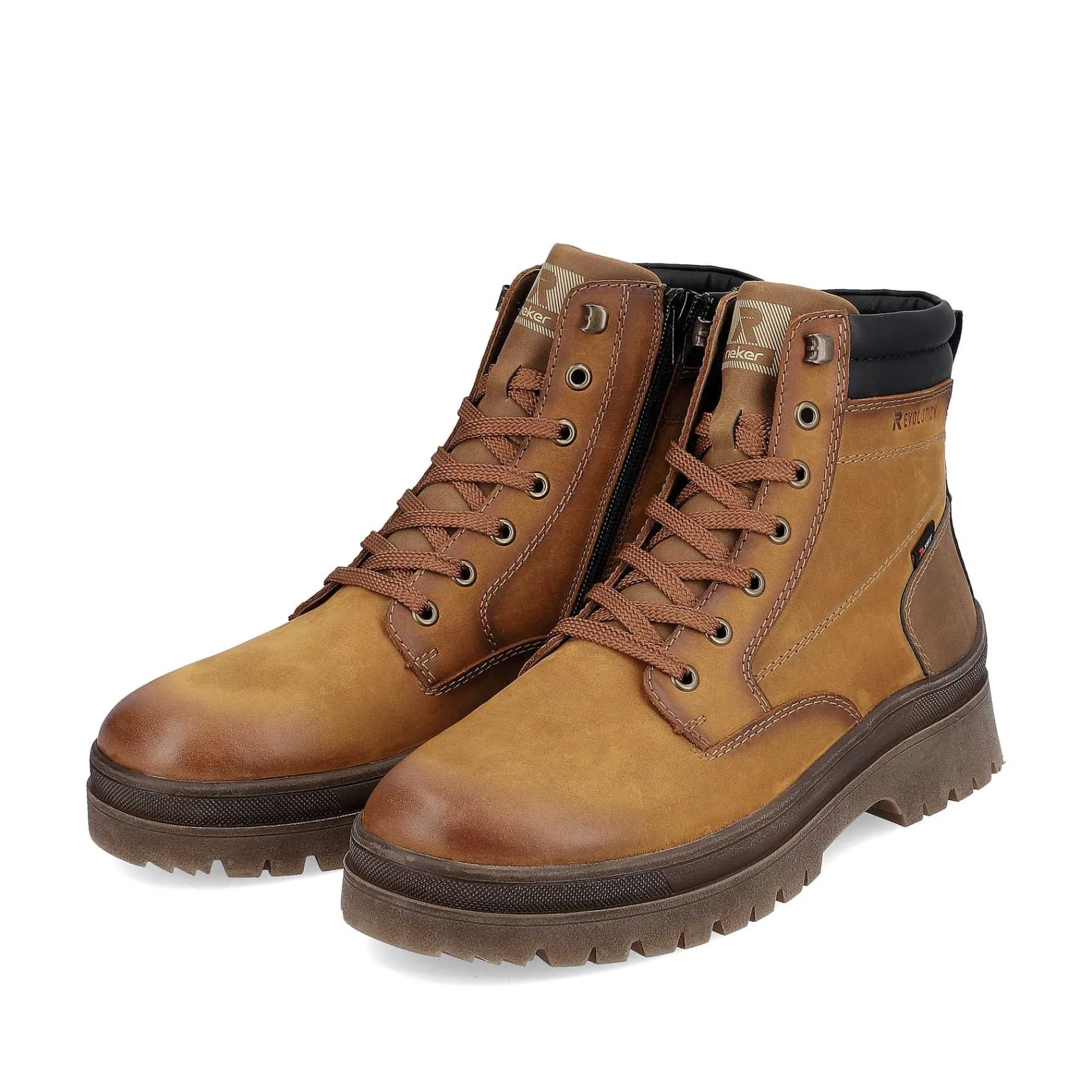 New Men'S Corded Boots Wood Brown Men'S Boots