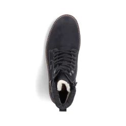 New Men'S Corded Boots Asphalt Black Men'S Boots