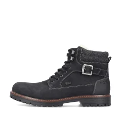 New Men'S Corded Boots Asphalt Black Men'S Boots