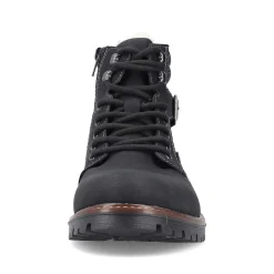 New Men'S Corded Boots Asphalt Black Men'S Boots