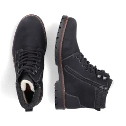New Men'S Corded Boots Asphalt Black Men'S Boots