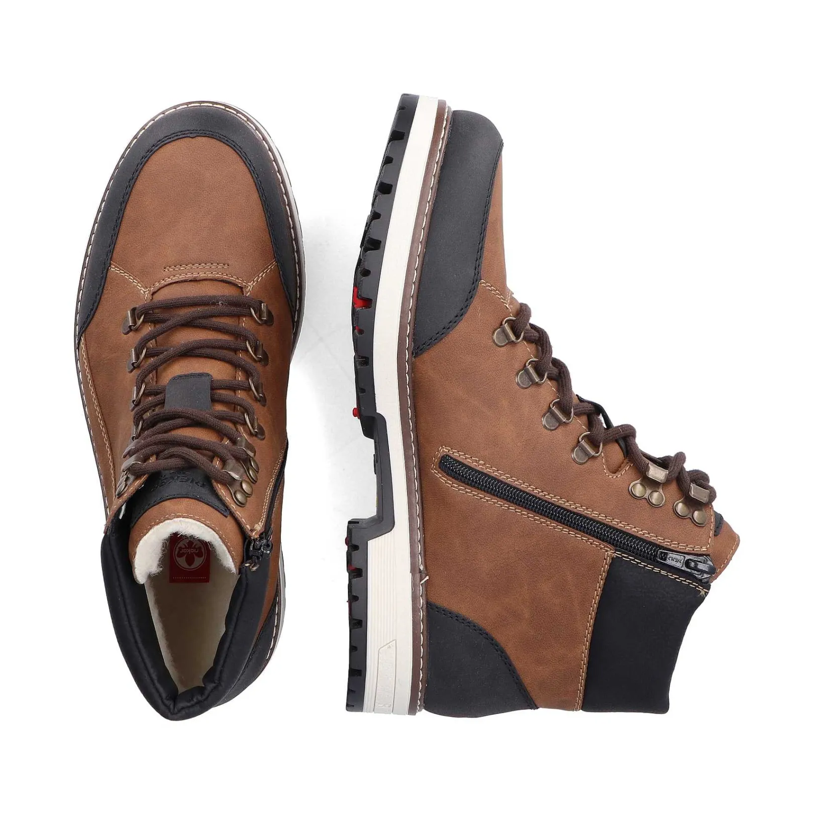 Outlet Men'S Corded Boots Light Brown-Black Men'S Boots