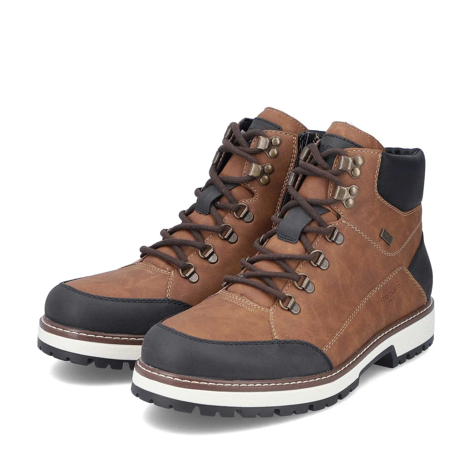 Outlet Men'S Corded Boots Light Brown-Black Men'S Boots