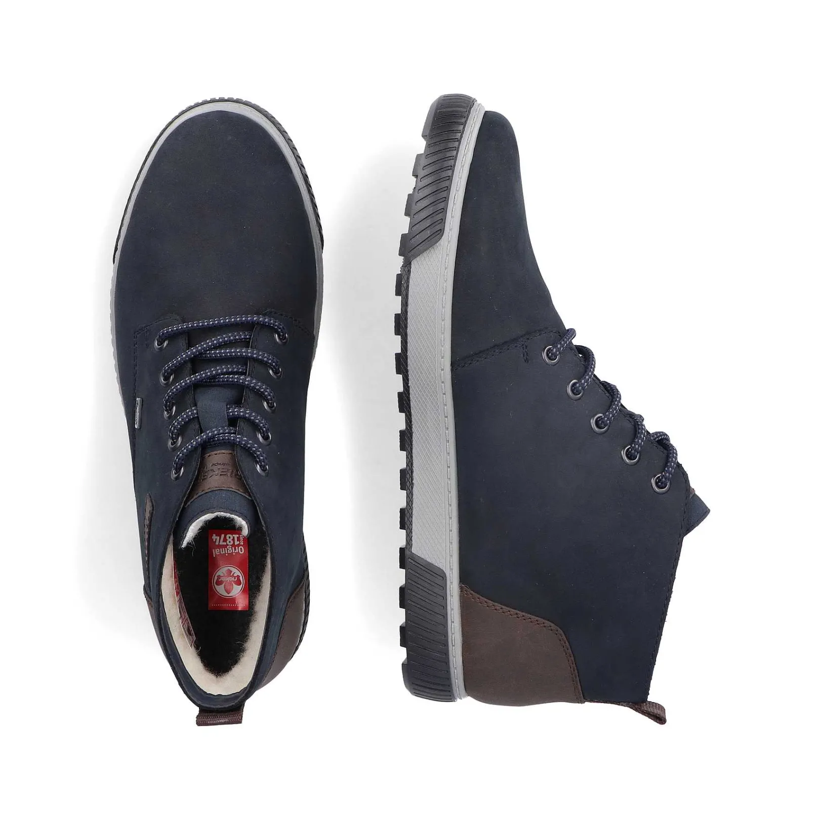 Clearance Men'S Corded Boots Dark Blue-Gray Men'S Boots