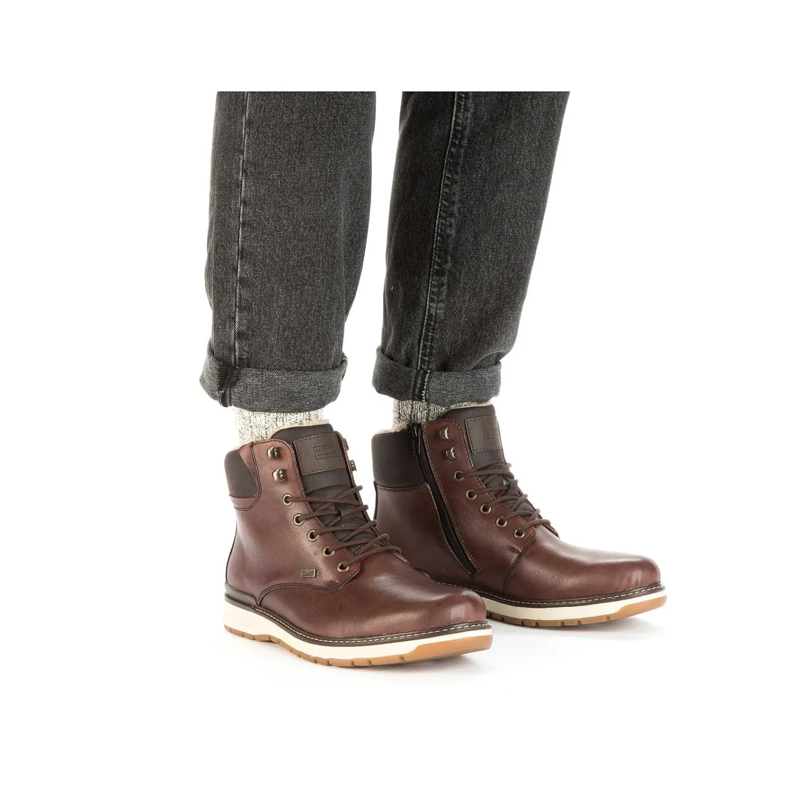 Discount Men'S Corded Boots, Nut Brown Men'S Boots