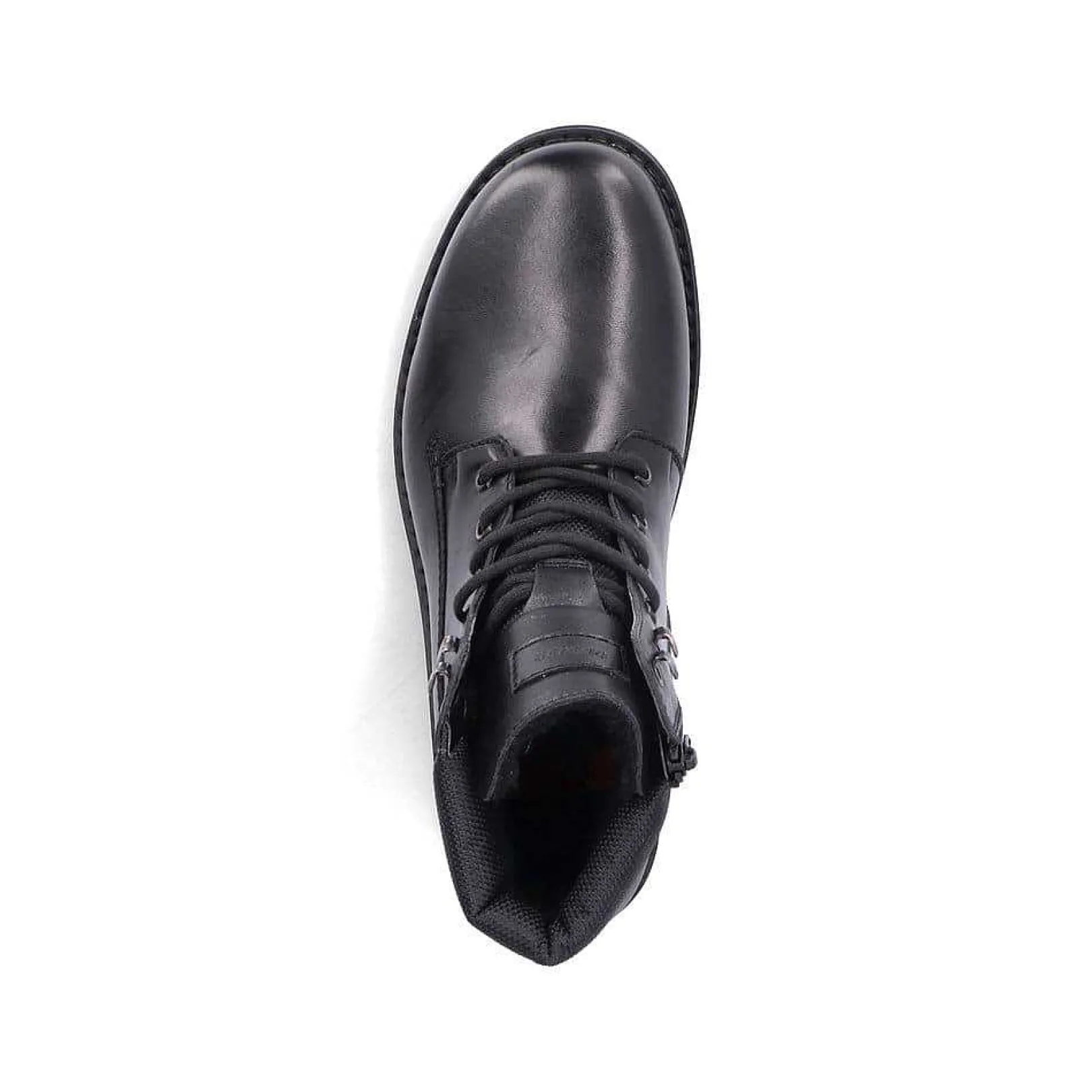 New Men'S Corded Boots, Glossy Black Men'S Boots