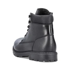 New Men'S Corded Boots, Glossy Black Men'S Boots