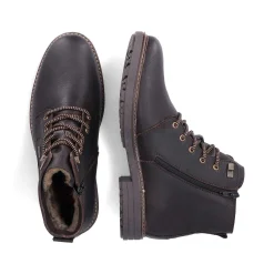 Hot Men'S Corded Boots Coffee Brown Men'S Boots