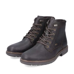 Hot Men'S Corded Boots Coffee Brown Men'S Boots