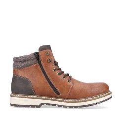 New Men'S Corded Boots Chestnut Brown Men'S Boots