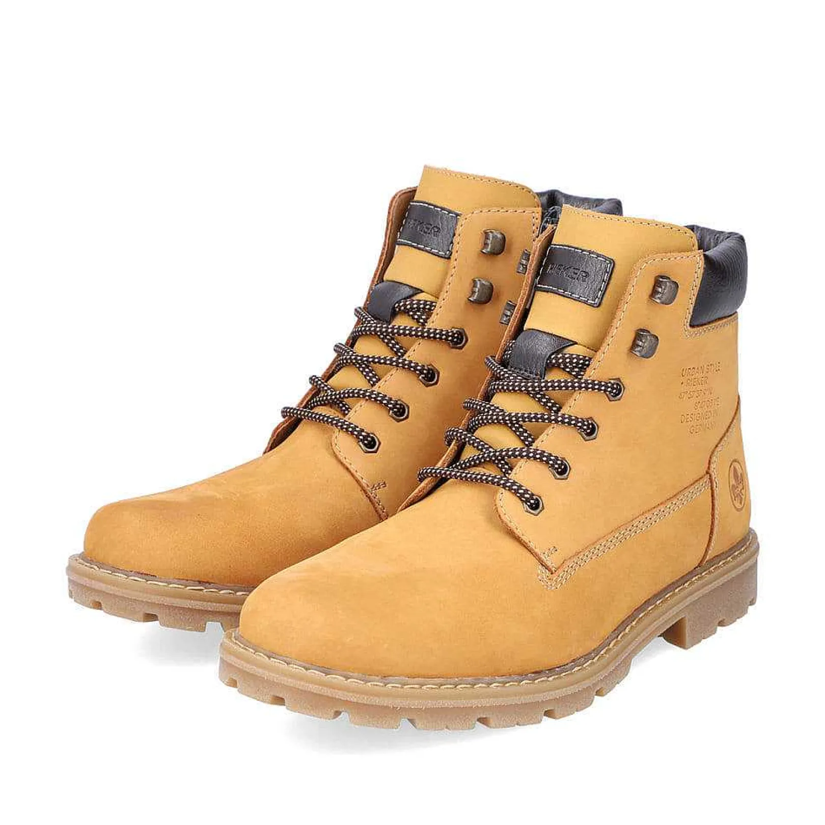 Hot Men'S Corded Boots Golden Yellow Men'S Boots