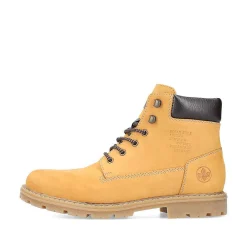 Hot Men'S Corded Boots Golden Yellow Men'S Boots