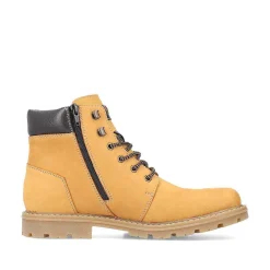 Hot Men'S Corded Boots Golden Yellow Men'S Boots