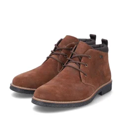 Hot Men'S Corded Boots Cinnamon Brown Men'S Boots