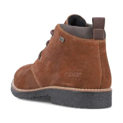 Hot Men'S Corded Boots Cinnamon Brown Men'S Boots