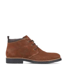 Hot Men'S Corded Boots Cinnamon Brown Men'S Boots