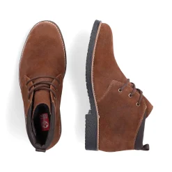 Hot Men'S Corded Boots Cinnamon Brown Men'S Boots