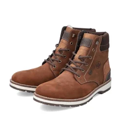 Hot Men'S Corded Boots Chestnut Brown Men'S Boots