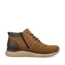 New Men'S Corded Boots Coffee Brown Men'S Boots