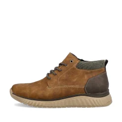 New Men'S Corded Boots Coffee Brown Men'S Boots