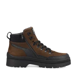 Hot Men'S Corded Boots Nut-Brown Noir Men'S Boots