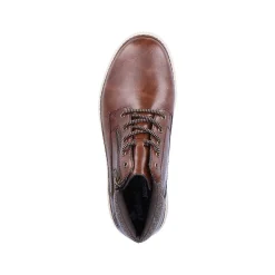 Hot Men'S Corded Boots Coffee Brown Men'S Boots