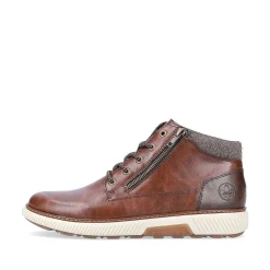 Hot Men'S Corded Boots Coffee Brown Men'S Boots