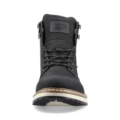 Outlet Men'S Corded Boots Deep Black Men'S Boots
