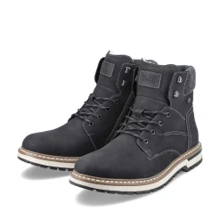 Outlet Men'S Corded Boots Deep Black Men'S Boots