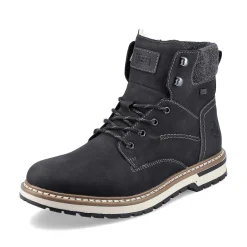Outlet Men'S Corded Boots Deep Black Men'S Boots