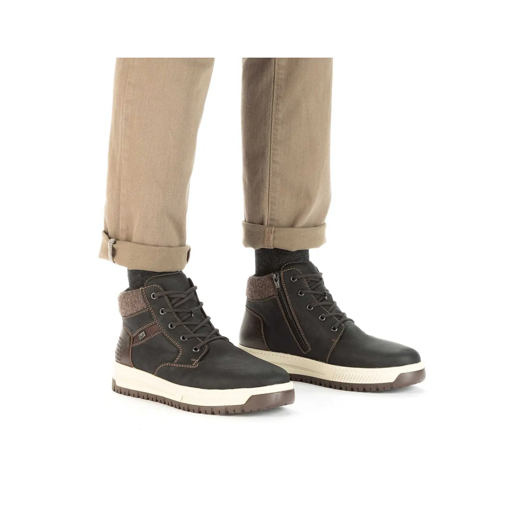 Men'S Corded Boots Asphalt Black Men'S Boots