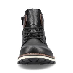 Hot Men'S Corded Boots Graphite Black Men'S Boots